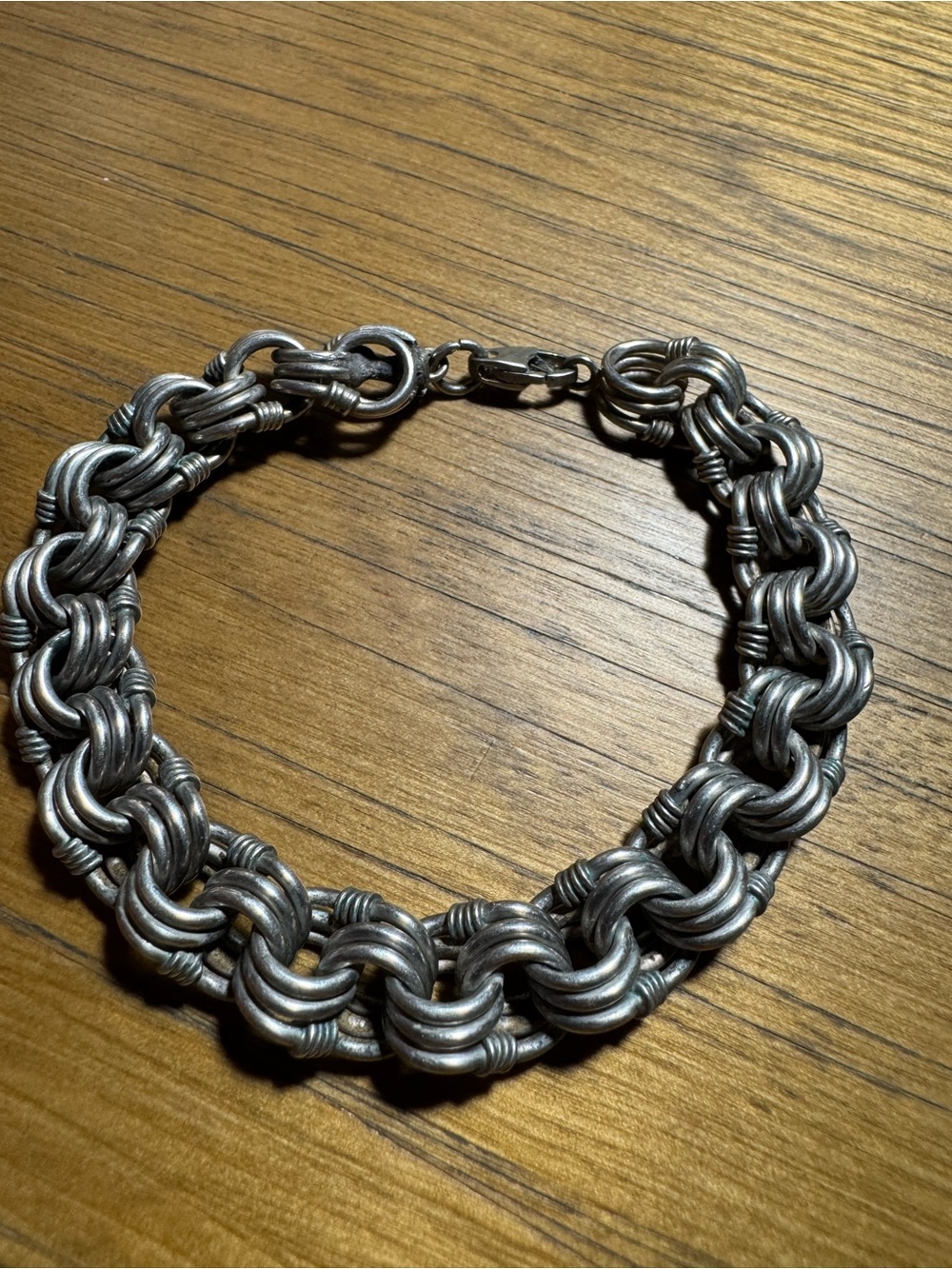 Men's Silver Chain Link Bracelet